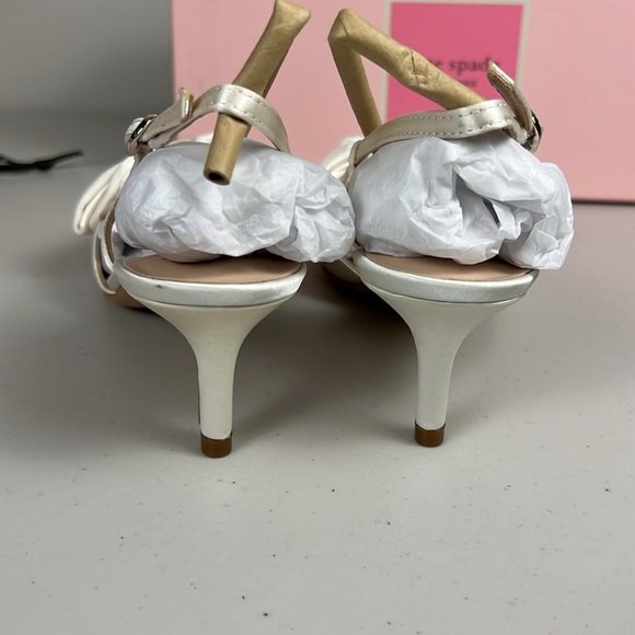 Kate Spade White Satin Heels - Picture 10 of 16
